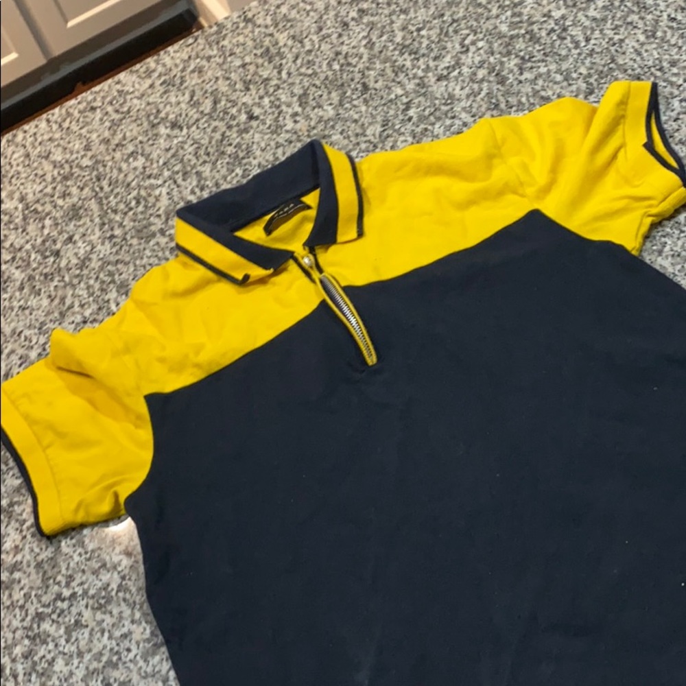 Zip up polo shirt